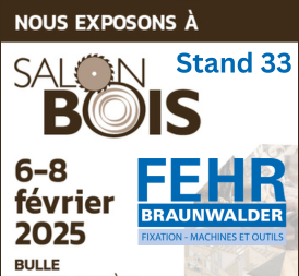 Fehr Braunwalder an der Fachmesse Salonbois 2025